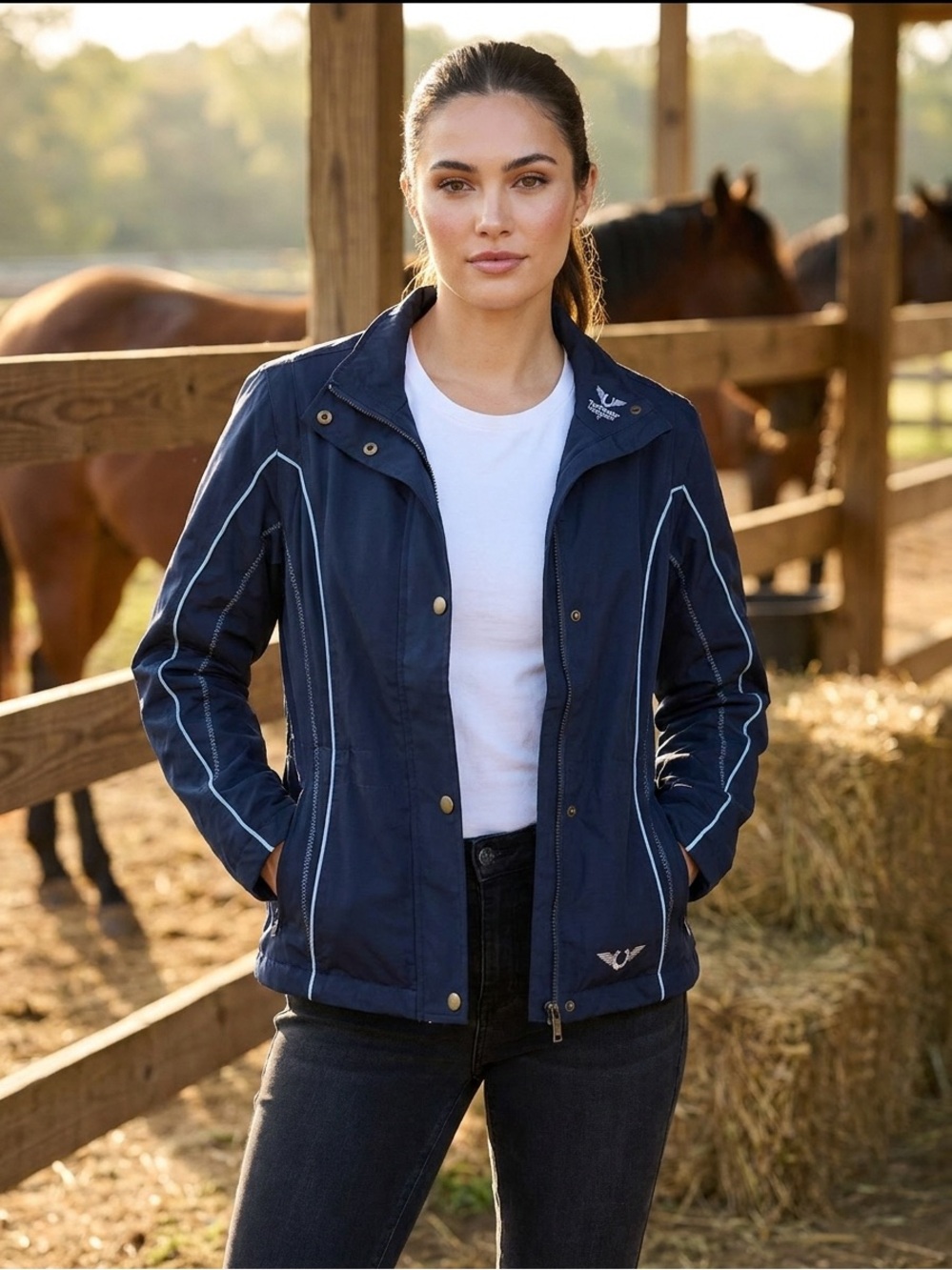 TuffRider Equestrian Navy Women's Performance Jacket